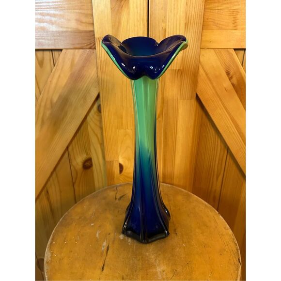 Vintage Jack in the Pulpit Murano Glass Vase 12.25” (8865) - Picture 1 of 9